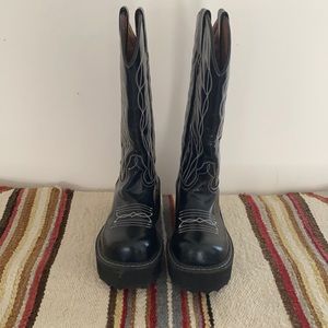 John Fluevog Cowboy-Biker Boots size 37